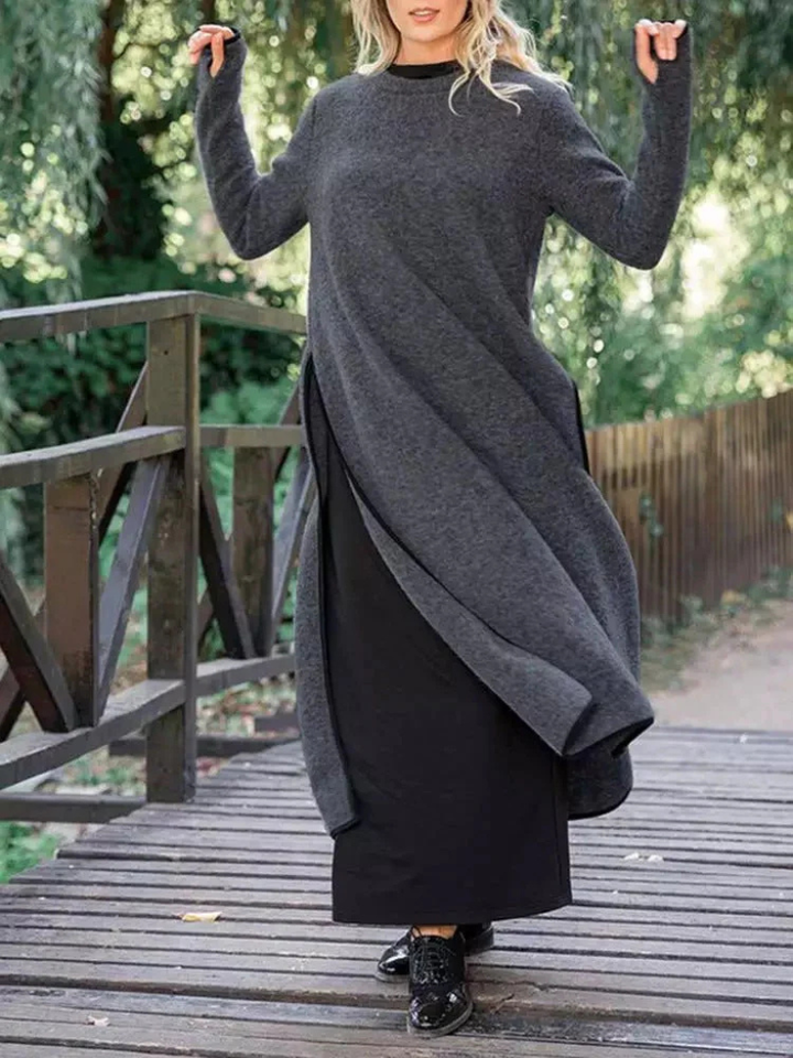 Dante | Maxi Kleid – Eleganter, weicher Strick für Frauen