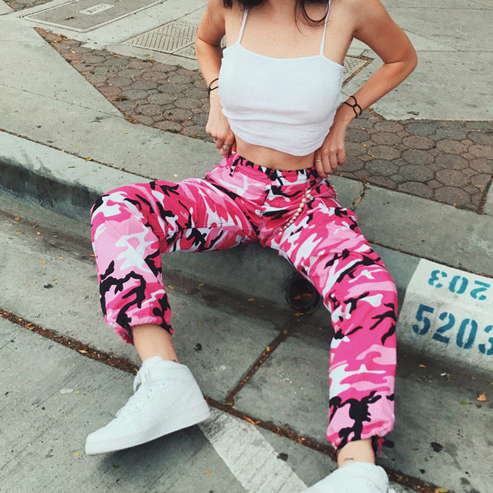 Hannah | Trendy and Comfortable Camouflage Cargo Pants