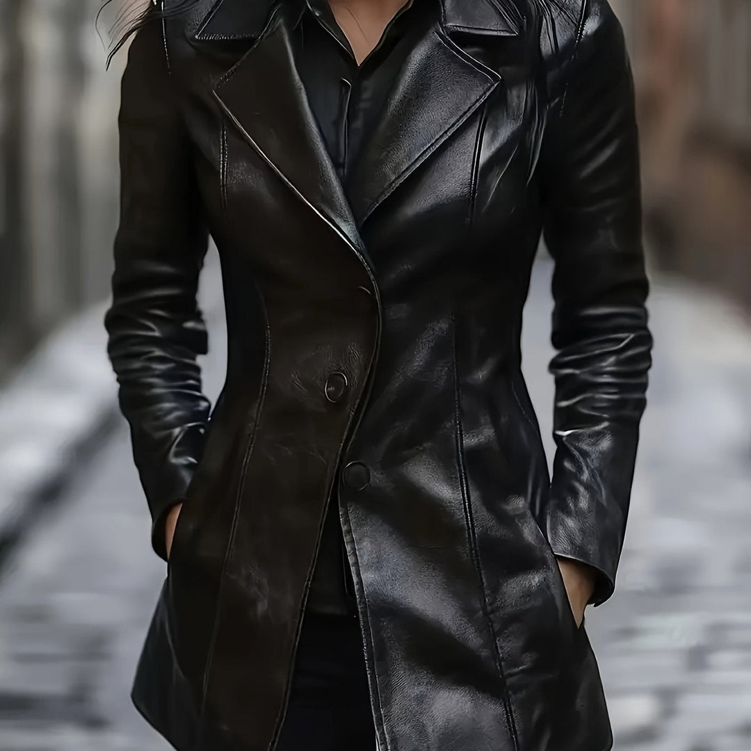 Rosaline | Taillierter Mid-Length Coat – Elegantes Design für Frauen