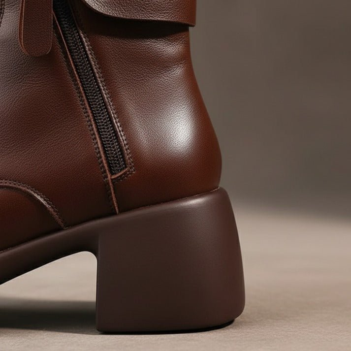 Vintara | Vintage Ankle Boots – Fleece-Lined Komfort für Frauen