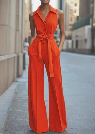 Marie | Jumpsuit – Taillierter Stil für Damen mit weitem Bein