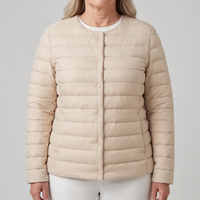 Adriana | Lightweight Quilted Jacket with a Round Neck and Button Placket