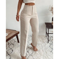 Nadine | Elegante Hose mit hoher Taille und lockerer Passform