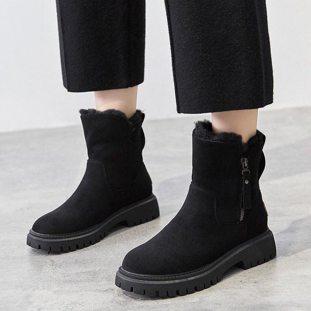 Kerstin | Gemütliche Und Elegante Rauleder Stiefeletten