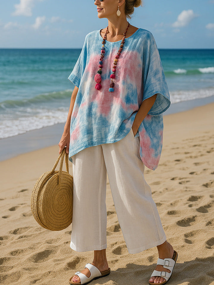 Victoria | Modern and Flowing Asymmetrical Tunic Top
