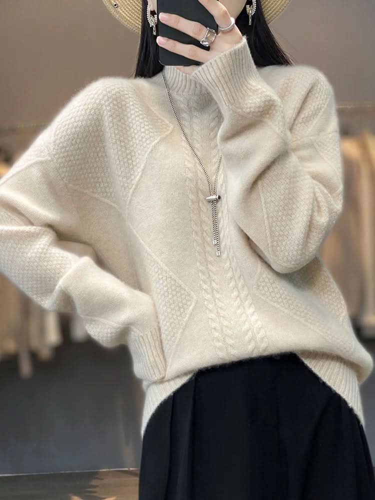 Arielle | Cashmere Sweater – Luxuriöser Turtleneck Stil für Frauen