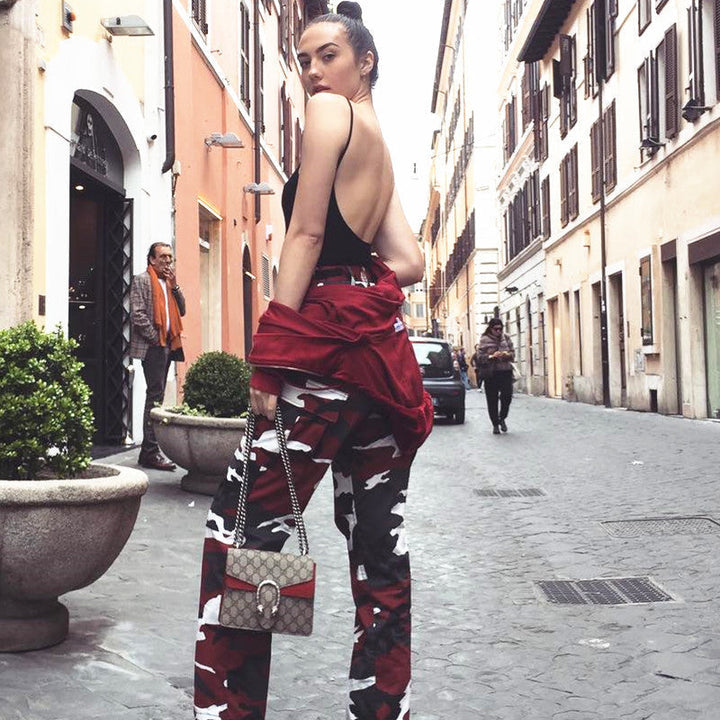 Hannah | Trendy and Comfortable Camouflage Cargo Pants