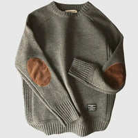 Lukas | Classic Men's Knit Sweater with Elbow Patches