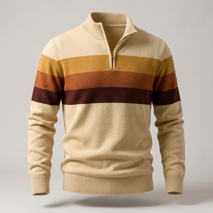 Lorven | Pullover – Midweight Strick mit Viertelreißverschluss