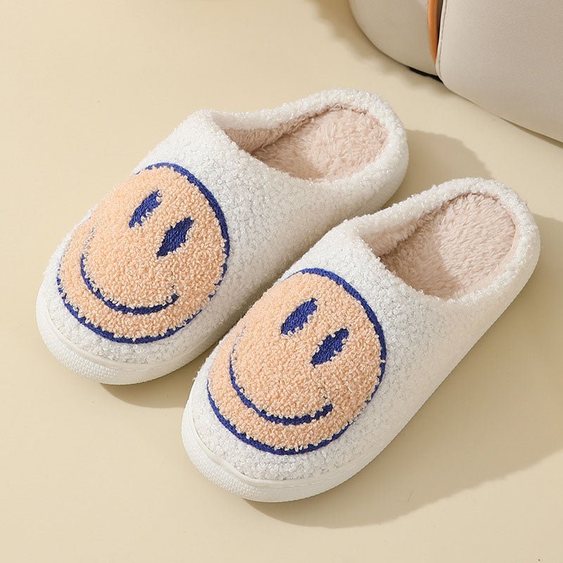 Carlo | Unisex-Hausschuhe – Komfortable Smiley-Design Slipper
