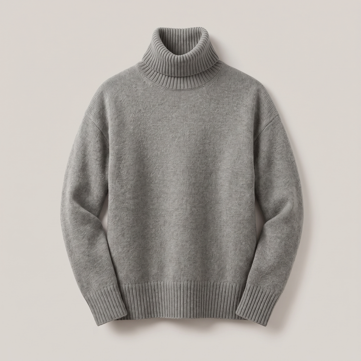 AURORA | Cashmere Turtleneck Sweater – Relaxed Oversized Style