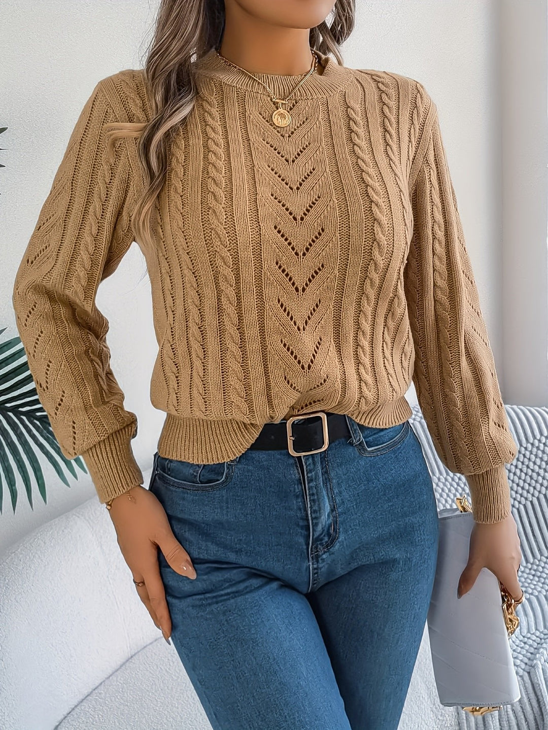 Blythe | Strickpullover mit Kabelmuster