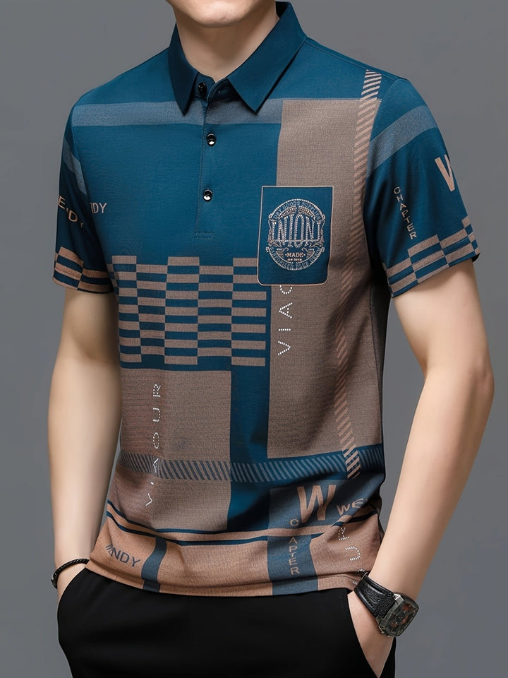 Nicolas | Polo Shirt – Elegantes Colorblock Design für Männer