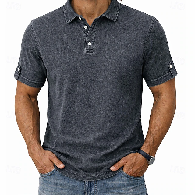 Dominic | Vintage-Wash Polo Shirt für Männer – Zeitloser Stil