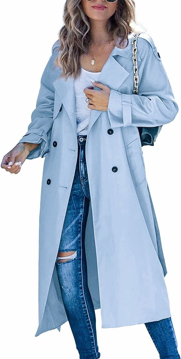 Alessia | Stilvoll Oversized Trenchcoat Mit Gürtel