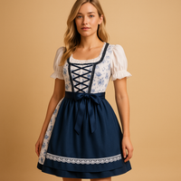 Petra | Elegant Lace Dirndl Dress with Apron for Oktoberfest
