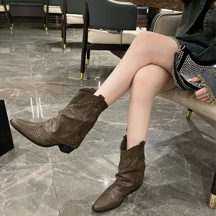 Valentina | Striking Western Boots with Studs for Women