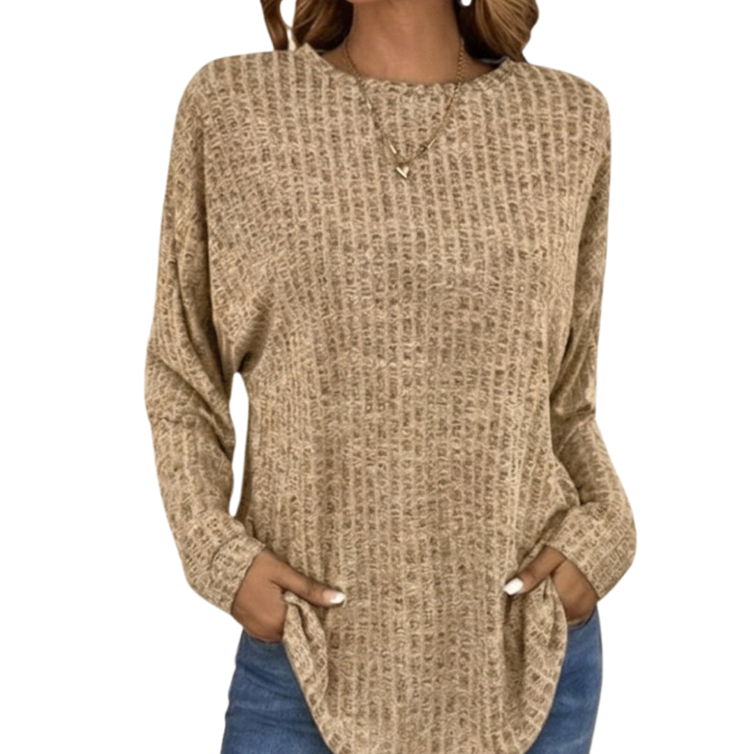 Wovelle | Waffle Knit Oversized Sweater – Flauschiger Komfort für Jede Gelegenheit