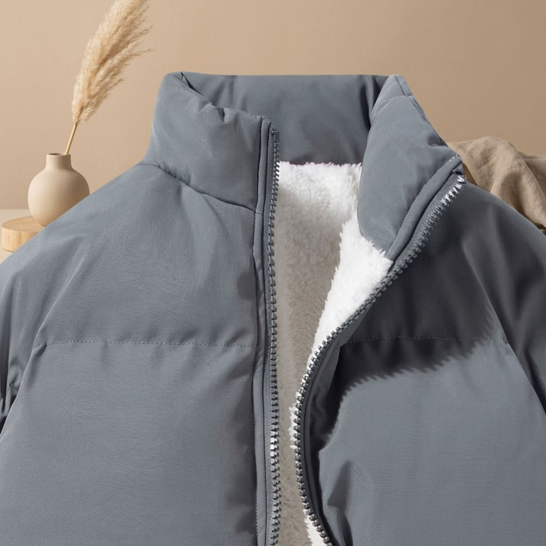 Thomas | Herren Pufferjacke mit Fleecefutter und Stehkragen