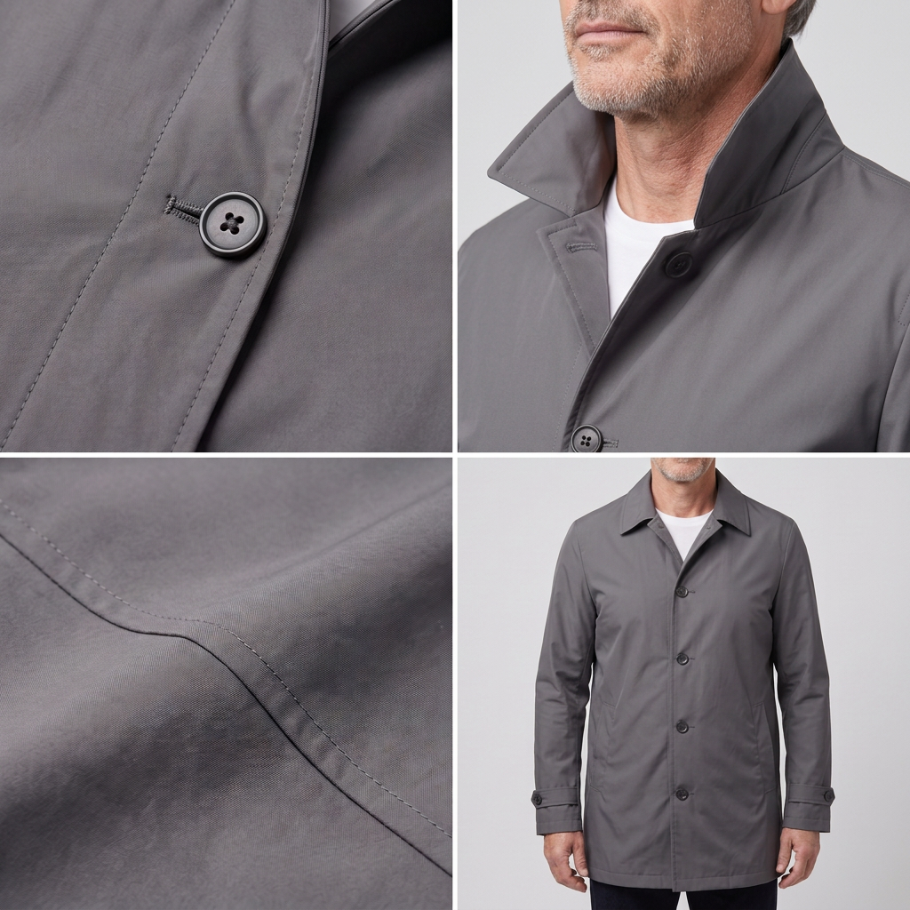 Smart | Wetterfester Regenmantel – Elegante Mittel-Länge für Männer