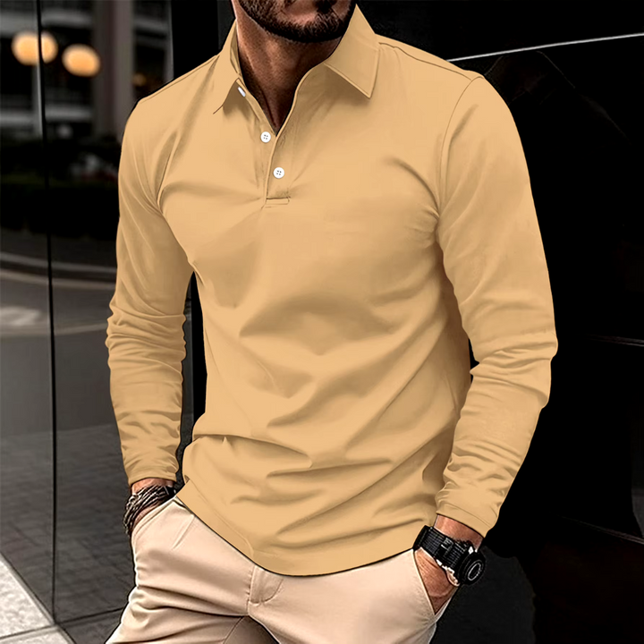 Luca | Polo-Shirt mit langen Ärmeln für Männer