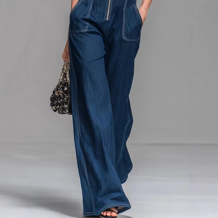 Leni | Comfortable & stylish women's denim jumpsuit